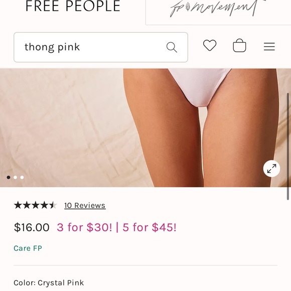 FREE PEOPLE Intimately String Thong Undies - Picture 7 of 8